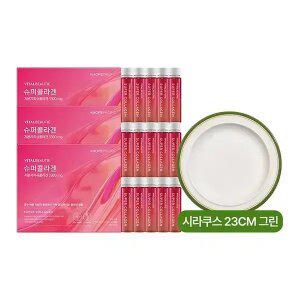 바이탈뷰티 슈퍼콜라겐 105일분(30입X3+5입X3) +시라쿠스 플레이트(23cm, 그린)