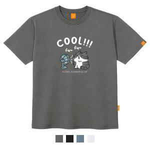 [엘라모] COOL캣 반팔 티셔츠 남녀공용 빅사이즈 S~4XL