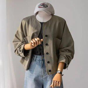 (안나앤플러스) A. 레던 텐셀 버튼 자켓[자켓D0822S03] 빅사이즈