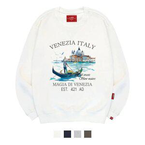 [엘라모] 3M 베네치아 맨투맨 남녀공용 빅사이즈 S~4XL