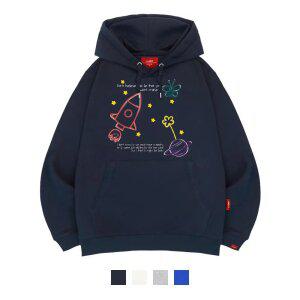 [엘라모] 3H 스페이스드림 후드티 남녀공용 빅사이즈 M~4XL