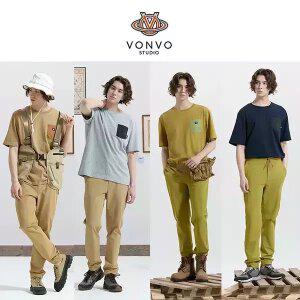 본보스튜디오 남성 (롱팬츠1+반팔티2) 셋업(3pcs)