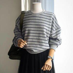 (안나앤모드) modus 스트라이프 참 맨투맨[티셔츠EDY28]