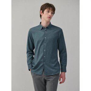 [갤럭시 라이프스타일] 워셔블 울 솔리드 셔츠 - 스카이 블루 (GC4964M11Q)