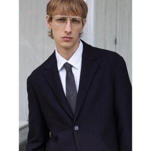 [ROGATIS] 이지케어 트윌 솔리드 레귤러핏 셔츠 - 화이트 (MA4764RR11)