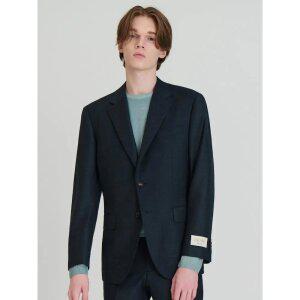 [로가디스] [로가디스] REDA 브러쉬드 울 멜란지 루즈 핏 수트 재킷  그린 (RX4801NC5