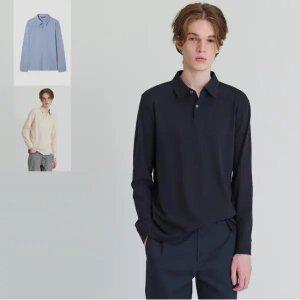 [로가디스] 울 혼방 칼라넥 티셔츠 (3종 택1)