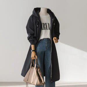 (안나앤플러스) 후디 스트링 사파리 자켓 [자켓BSG29] 빅사이즈