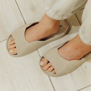 [OUOO2] 오우투 PVC 슬림핏 카누 욕실화 슬리퍼 OYSTER 업사이클 자원순환 문에 안걸리