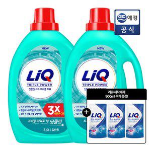 [리큐900ml증정] 리큐 딥클린3X 3.5L x2개(일반/드럼)