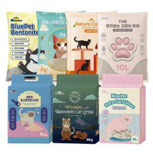 블루펫 고양이모래 벤토나이트 18kg 두부모래 카사바 벤토카사바 혼합 와이오밍 대용량