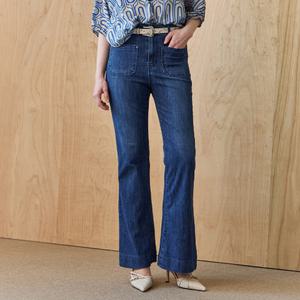 [MAXZA] 아웃포켓 히든밴딩 부츠컷 데님 팬츠