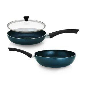 리벤스 프리미엄 IH 인덕션 후라이팬 3종 세트(후라이팬 28+IH 인덕션 궁중팬 28+유리