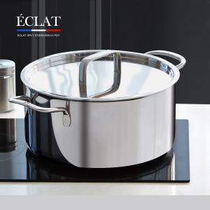 [리벤스] 에끌라 스텐 통5중 IH 인덕션 겸용 양수냄비 24cm
