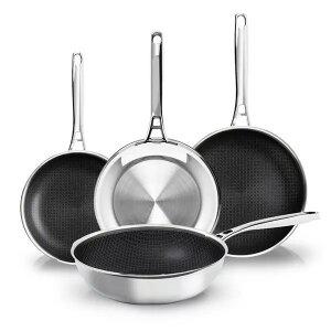 스타리안 스텐 통3중 IH 인덕션 후라이팬 4종 풀세트