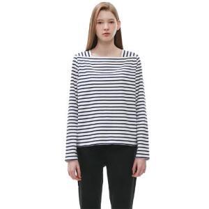 스퀘어넥 스트라이프 티셔츠 PP1CL266