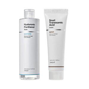 [본사정품]은율 스네일 트라넥삼산 리페어 크림 50g + 히알루로닉 판테놀 수딩 토너 3