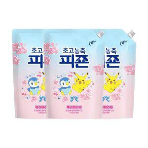 피죤 초고농축 섬유유연제 체리블라썸 리필 1.3L, 3개  (봄 한정 에디션)