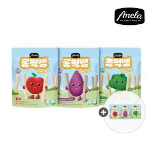 (+쌀과자 1봉) 아넬라 유기농 롱떡뻥 3봉+3봉 아기 쌀과자 간식