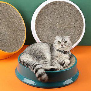 캣모나이트 커브 원형 고양이 스크래쳐 대형 캣 장난감 가리가리 숨숨집