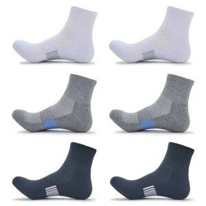 [6켤레] 남성용 뉴포인트 단목양말 / 스포츠양말 두꺼운 쿠션 이중바닥 골프 등산 헬스