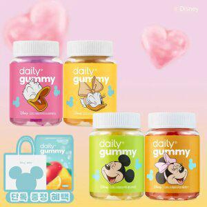 [1+1]디즈니 구미 60정 4종 골라담기 선택(멀티비타민/비타민C/유산균/애사비)+ 단독혜