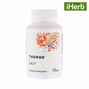 [아이허브] 쏜리서치 S.A.T 60캡슐, 실리마린 아티초크 울금 밀크씨슬 커큐민 Thorne