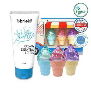ㅇ브리엘 크리미 에센셜 로션 160ml+아이스크림카 립밤 3종세트