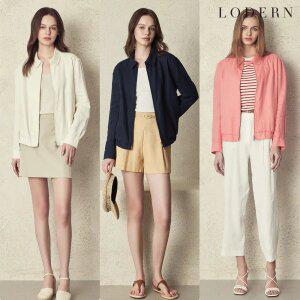 [택가 129000원][로던]여성 프렌치 린넨100 블루종 점퍼(HLSMCUV507P)