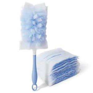 일회용부직포 먼지털이 세트 본체1개+리필10개 극세사 청소포 정전기 먼지제거 먼지털