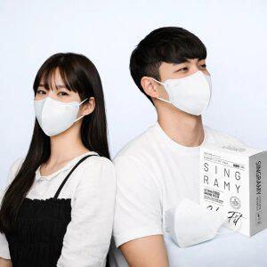 싱그라미 컬러핏 KF94 새부리형 마스크 30매입