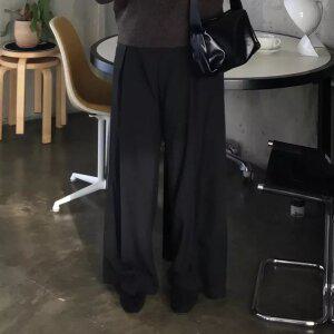 플랫 무드 와이드 슬랙스