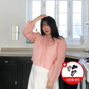 리비아레나 입점특가! 라인 셔링 여리 루즈핏 블라우스 / 빅사이즈도 예뻐질 시간 군살