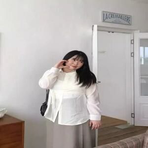 뉴트럴 무드 랩 디테일 셔츠