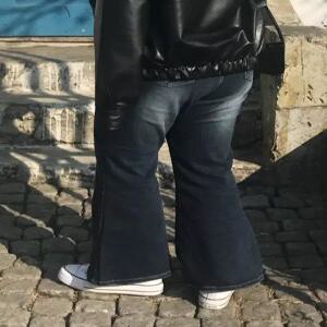 딥오션 빈티지 롱 부츠컷 데님