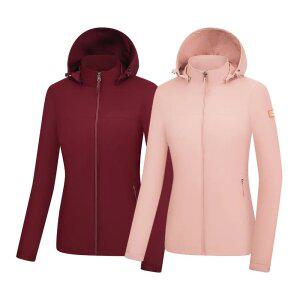 콜핑 여성 봄 방수 방풍 벨크로 소매 후드 스트링 등산 바람막이 자켓 2361JK332W