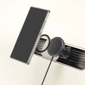 맥세이프 차량용 고속무선 충전기 송풍구 핸드폰 거치대 무선충전패드