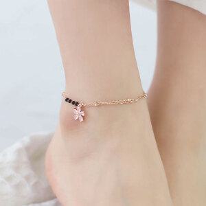 블러썸 / 14Kgp 여자 패션 레이어드 로즈골드 체인 우정 발찌