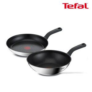 테팔 인덕션 에센스쿡 2종(후라이팬28+웍28)