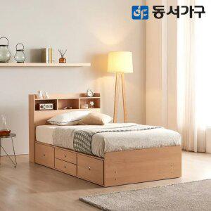 동서가구 미휴 수납헤드 깊은서랍 침대 (SS/Q/매트선택)