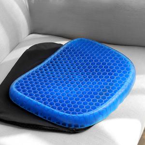 [젤시트+커버포함] 3D 벌집 구조 여름철 통풍 땀 방지 젤방석 차량방석 쿨시트 아이스