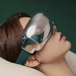 [미오데칼코마니] 힐링 눈 마사지기 공기압 두드림 진동 찜질 블루투스 무선 온열 시력