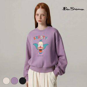 [택가 68,000원] 벤셔먼 공용 심슨 KRUSTY 라운드 맨투맨 BMDTS486U