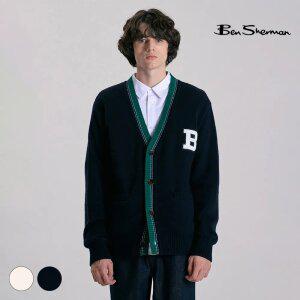 [택가 168,000원] 벤셔먼 남성 B-LOGO 니트 가디건 BNDSW411M