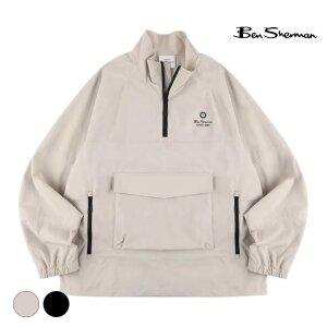 [택가 198,000원] 벤셔먼 남성 로고 반집업 점퍼 BNBJP286M