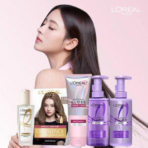 로레알파리 헤어 신상 런칭기념 BEST 제품 역대급 혜택!/ 헤어팩/오일/염색약/샴푸