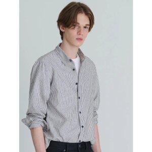 [로가디스] [로가디스] 셔닐 스트라이프 셔츠 - 라이트 그레이 (RY4864P212) (RY4864P