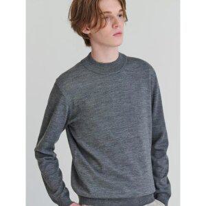 [로가디스] [로가디스] 레귤러 핏 울 혼방 하프 터틀 스웨터 - 그레이 (RY4851P313) (