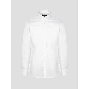 [ROGATIS] 코튼 혼방 스트레치 솔리드 슬림핏 셔츠 - 화이트 (MA4764RS31)