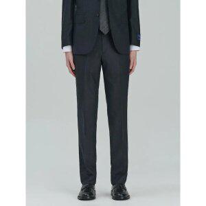 [로가디스] [로가디스] [COUTURE] ZEGNA 울 체크 루즈 핏 수트 팬츠 - 애쉬 (RX4802R0